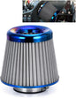 PTNHZ Universal Burnt Blue Neck 3" 76mm Car High Flow Cold Air Intake Air by PTNHZ+RACING