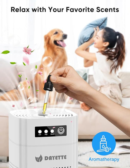 Air Purifiers for Bedroom, DAYETTE H13 True HEPA Air Filter Purifier for Small - Image 4