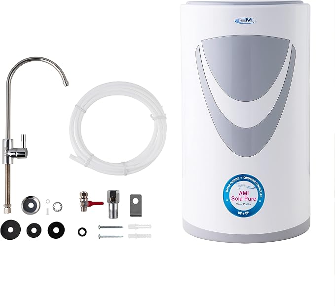 AMI Sola Pure, Under-The-Counter UV Water Purifier, Water Filter by AppliedMembranesInc