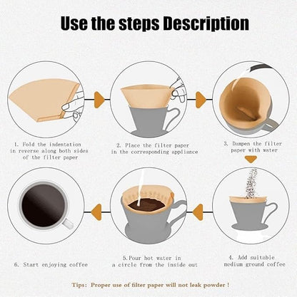 Coffee Filter #4, Cone Coffee Filter 8-12 Cups, Disposable Coffee Filters Paper - Image 4