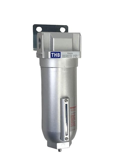 1" NPT Industrial Particulate Filter, Removes Water, Debris from Compressed Air - Image 2