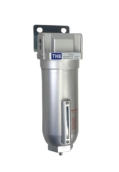 1" NPT Industrial Particulate Filter, Removes Water, Debris from Compressed Air - Image 2