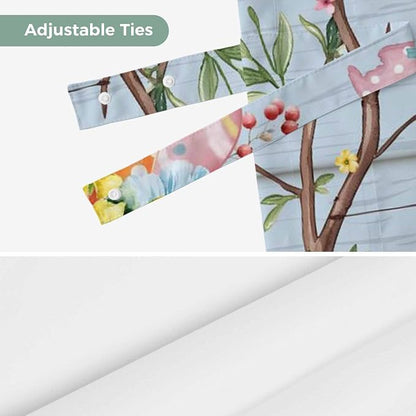 Easter Tie Up Valance Curtains for Windows, Kitchen Curtains Window Shades - Image 7