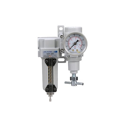 PneumaticPlus SAU220T-N02G-MEP Mini Compressed Air Filter Regulator Combo 1/4" by PneumaticPlus