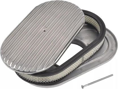 BestParts 15" Oval Full Finned Air Cleaner Aluminum Air Cleaner Assembly - Image 7