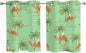 2 Panel Kitchen Cafe Curtains, Desert Camels Sunlight Filtering Nature Air by Hokiten