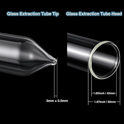 Chunful Glass Extractor Extraction Filter Tube 20" Long 50mm Diameter Thick and - Image 3