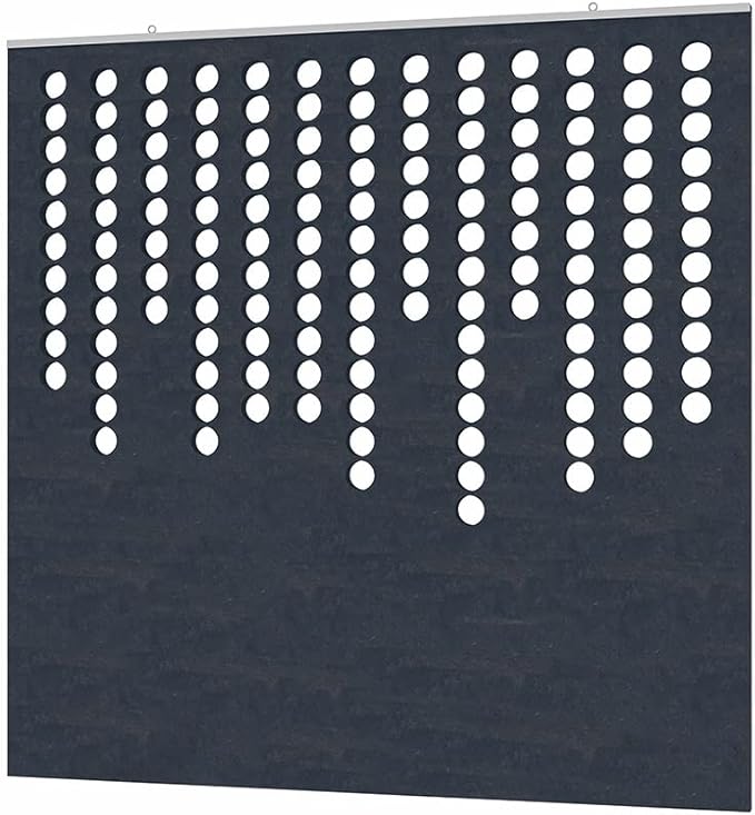 Escape Acoustic Wall Art | Matrix Design | Suspended Sound Proofing Panels | Eco-Friendly Recycled Material | 4X4 | Sesame Black