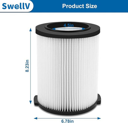 VF4000 Replacement Filter, Standard Wet/Dry Vac Filter Vf4000 Compatible - Image 2