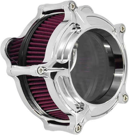 HDBUBALUS Motorcycle Air Filter Cleaner Intake Filter System Kit - Image 6