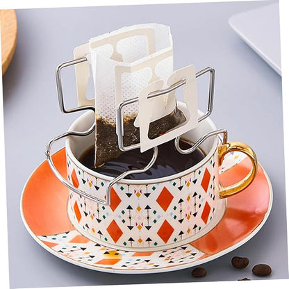 Garneck Hanging Ear Coffee Dripper Stand Portable Stainless Steel Filter Holder - Image 5