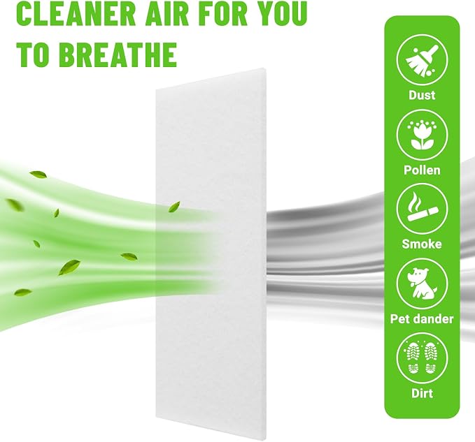 Air Vent Filters, Pack 10 Floor Vent Register Filters - Image 3