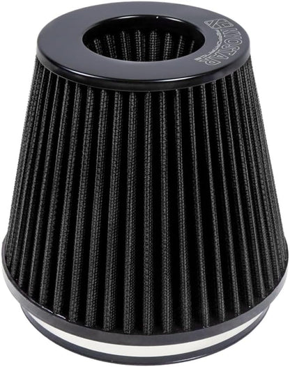 Universal 6" 152mm igh-Flow Air Filter, Reusable Cone Cold Air Intake, High by Kyostar