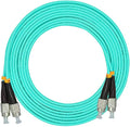 Jeirdus 50Meters 160ft Duplex 50/125 10G OM3 Multi-Mode Fiber Optic Cable Jumper Optical Patch Cord FC-FC