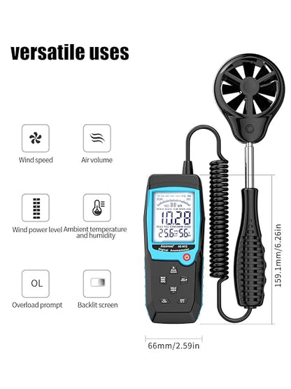 H12 Digital Anemometer Handheld Wind Speed Meter - Image 7