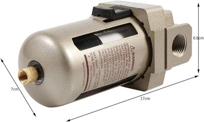 Moisture Trap Air Filter, 1/2 Inch Air Filter Compressor Water Moisture Trap - Image 2