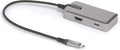 StarTech.com 4-in-1 USB C Hub with Extra Long Cable, 4K 60Hz HDMI, Alt-Mode, 100W Power Delivery, 10Gbps Fast Speed Type C Expansion Hub, Portable Mini Docking Station for MacBook - TAA