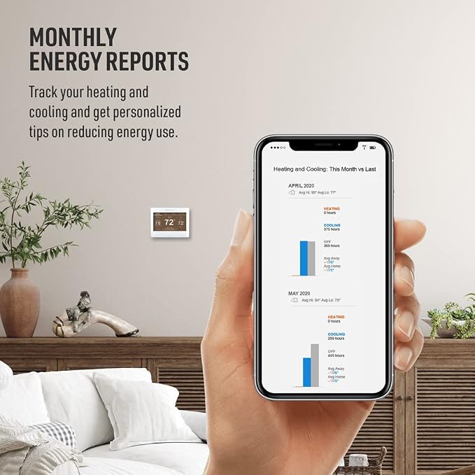 Honeywell Home RTH9600WF Smart Color Thermostat + Honeywell Home 20x25x4 MERV 8 - Image 5
