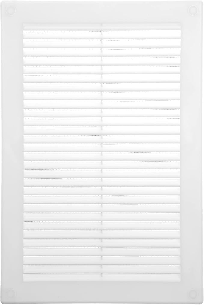 Vent Systems 6" x 10" White Plastic Soffit Vent Cover – Durable Flat by VentSystems