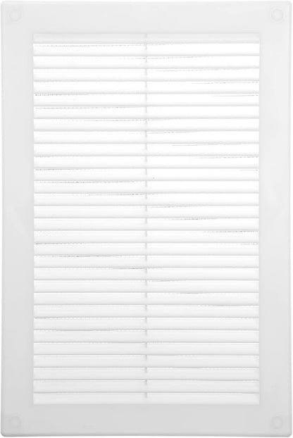 Vent Systems 6" x 10" White Plastic Soffit Vent Cover – Durable Flat by VentSystems