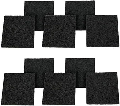 Eagles Square Compost Bin Filters, 4.7" x 4.7" x 0.4" Charcoal Filters by Eagles