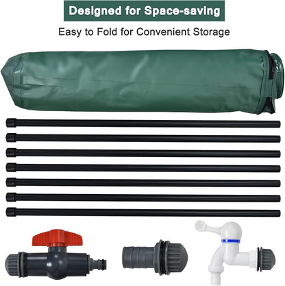 Goplus 100 Gallon Collapsible Rain Barrel, Portable Rain Barrels to Collect - Image 6
