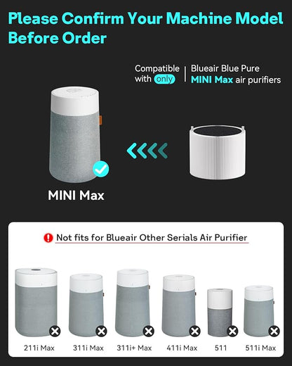 Leemone 2 Pack mini Max SmokeBlock Filter Compatible - Image 2