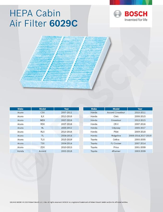 BOSCH 6029C HEPA Cabin Air Filter - Image 6