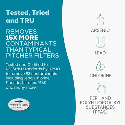 AquaTru Carafe Countertop Water Purifier | Compact 4-Stage Reverse Osmosis - Image 8