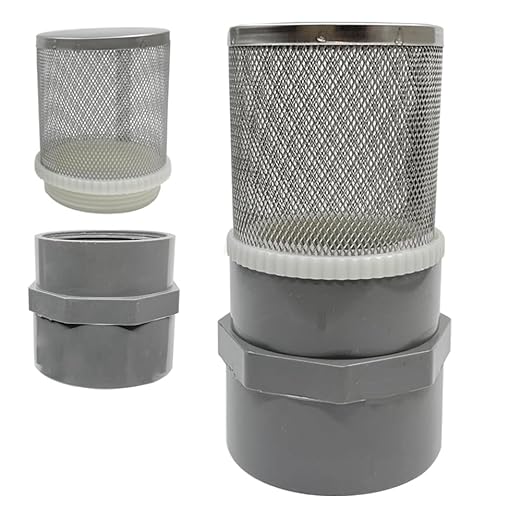 2" Stainless Steel Filter Cover Connected to 2 inch/DN50 Grey PVC Filter Water by AIMCOCO