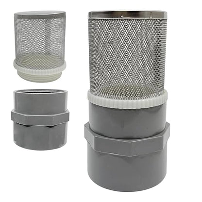 1" Stainless Steel Filter Cover Connected to 1 inch/DN25 Grey PVC Filter Water by AIMCOCO