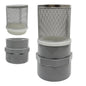 1" Stainless Steel Filter Cover Connected to 1 inch/DN25 Grey PVC Filter Water by AIMCOCO