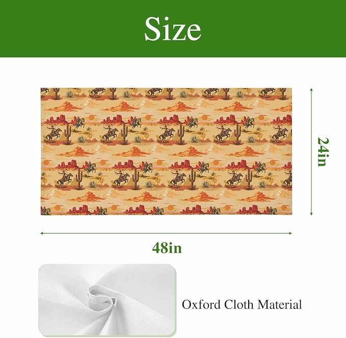 Tropical Plant Cactus Fluorescent Light Covers 1 Pack Western Cowboy Horse - Image 5