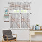 Kitchen Window Curtains Valance and Tier Set, Farmhouse Retro Wooden Barn Rod by Unknown