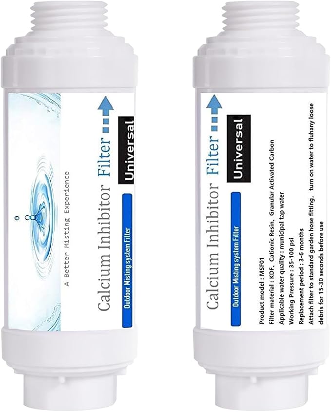Misting System Calcium Inhibitor Filter by RUITN