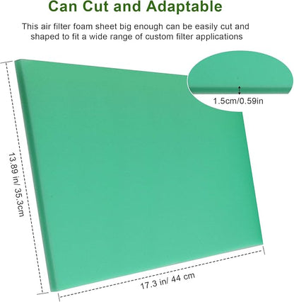 Foam Air Filter Material Sheet for Uni Filter-BF-1 BF1-14" X 17" X 5/8" - Image 7
