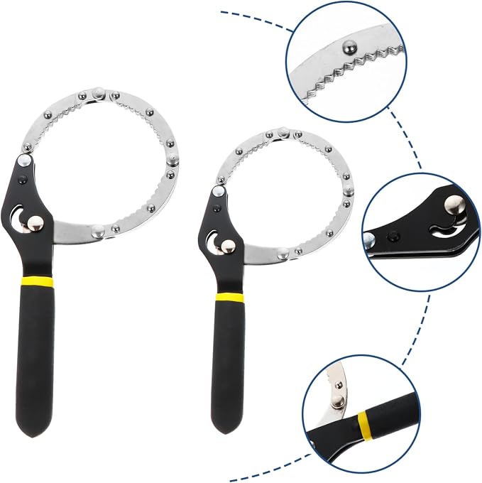 2pcs Adjustable Oil Filter Wrench Tool - Image 7