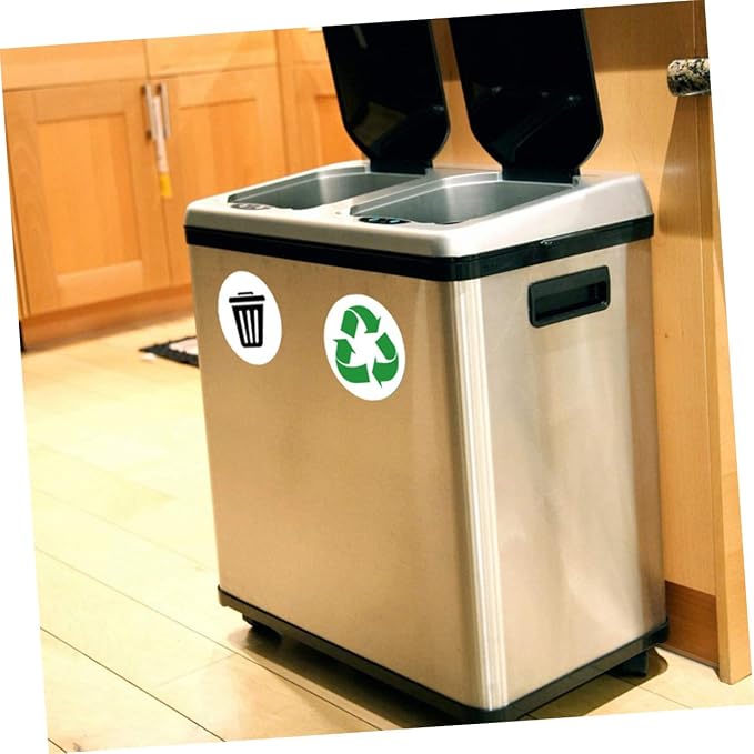 Waste Sorting Labels for Garbage Bin PVC Sticker Decals for Kitchen Recycling - Image 3