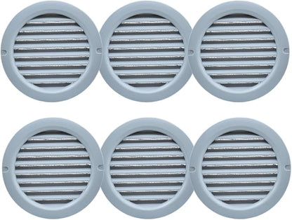 VENTS-US - 4" Round Plastic Light Gray Vent Cover - Compatible with a 4 Inch - Image 2
