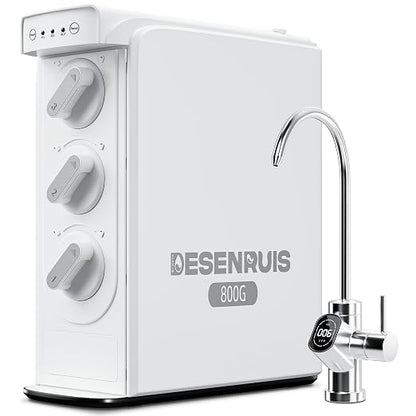 Reverse Osmosis System, Dual RO Water Filter, 800 GPD Fast Flow, 3:1 Pure to - Image 10