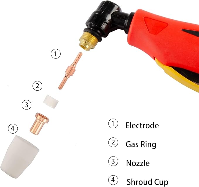 120PCS Extended PT-31 Plasma cutter Consumables, PT31 Plasma Torch Cutting - Image 4