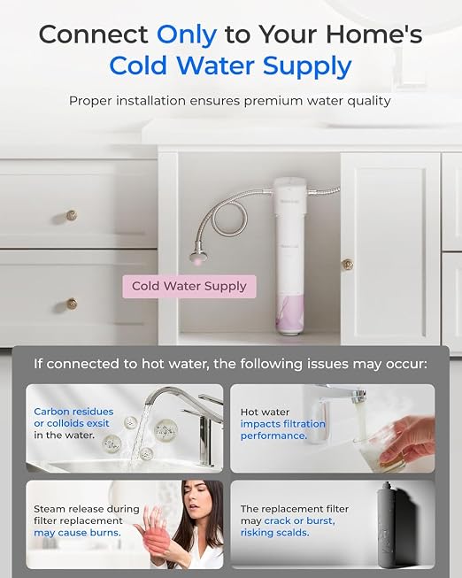 Waterdrop BFU1 Water Filter for Bathroom for Face Care, Soft Water, - Image 3
