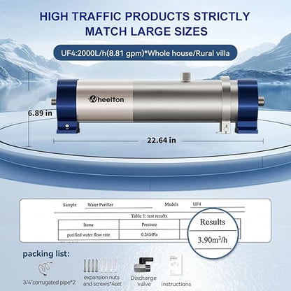 0.01 Micron Whole House Water Filter System, Ultrafiltration Water Filtration - Image 8