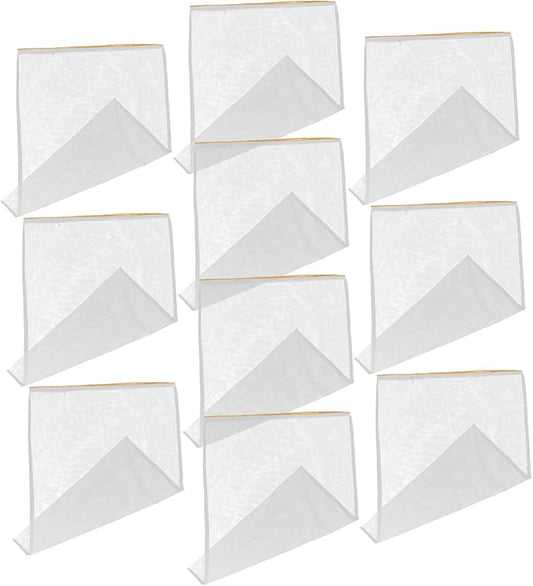 10pcs Honey Strainer Bag Wear-Resistant Mesh Filter Tool by AUTSUPPL