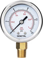 SENCTRL 0-15 Psi Low Pressure Gauge, 1/4 Npt Lower Mount, Waterproof, Stainless by senctrl