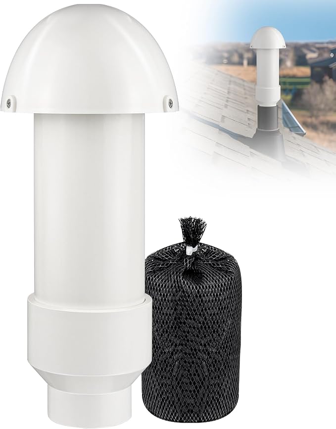 2 Inch Vent Stack Pipe Filter, Sewer Vent Septic Filter Vents Pipe Cap by JIANBENKJ