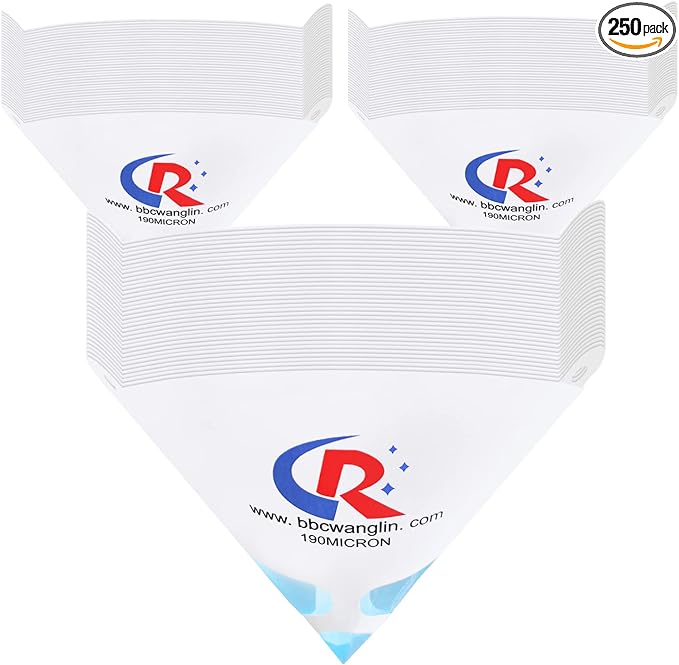 250 Pack of Paint Strainers, Paint Filter Strainer Paper Cone by CRCHRWLIN