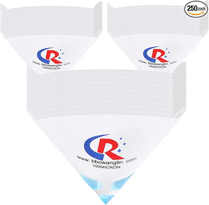 250 Pack of Paint Strainers, Paint Filter Strainer Paper Cone by CRCHRWLIN