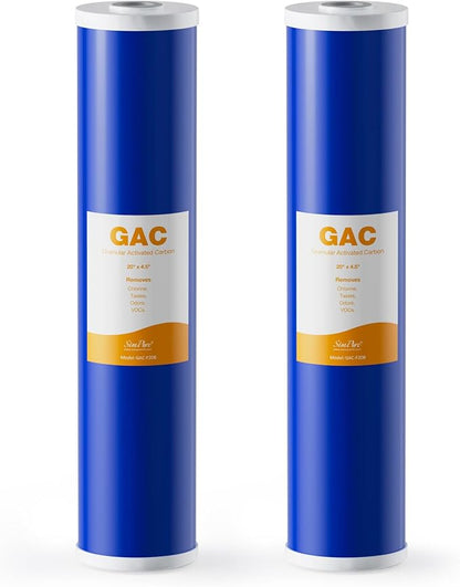 SimPure Whole House Water Filter Cartridges 20" x 4.5" GAC Granular Carbon by SimPure_Water