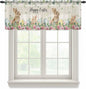 Easter Sheer Valances for Windows 54"x18", Light Filtering Kitchen Curtains by Unknown